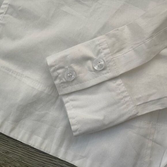 NWT Jason Wu White Wrap Blouse Puffy‎ Sleeves Size S - Picture 4 of 6